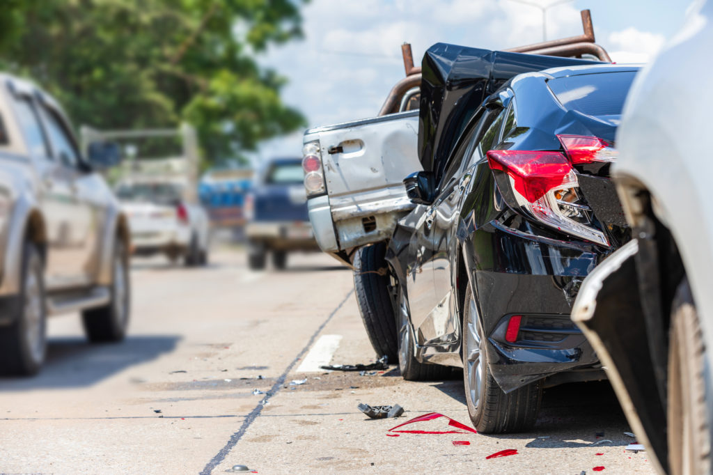 Fault in a Multi Vehicle Accident